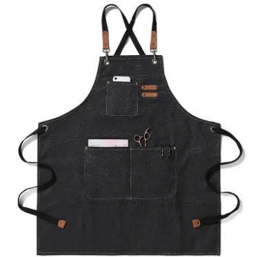 Apron 3 Pocket Canvas Black Men's RTMA3P