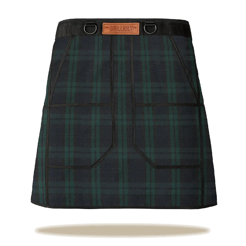 GRILLKILT Grilling Apron - Black Watch Tartan