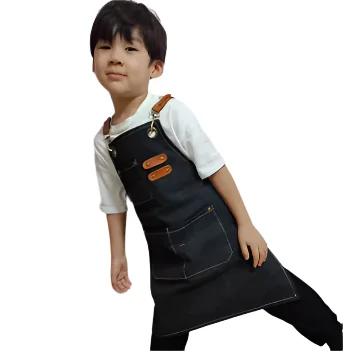 Apron Kids  Heavy Duty Duck Canvas   Black