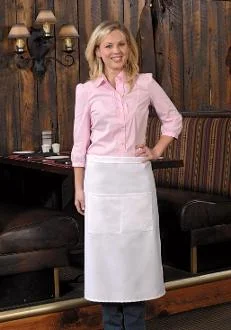 High Quality - Full Length Bistro Apron w/Center Divided Pocket