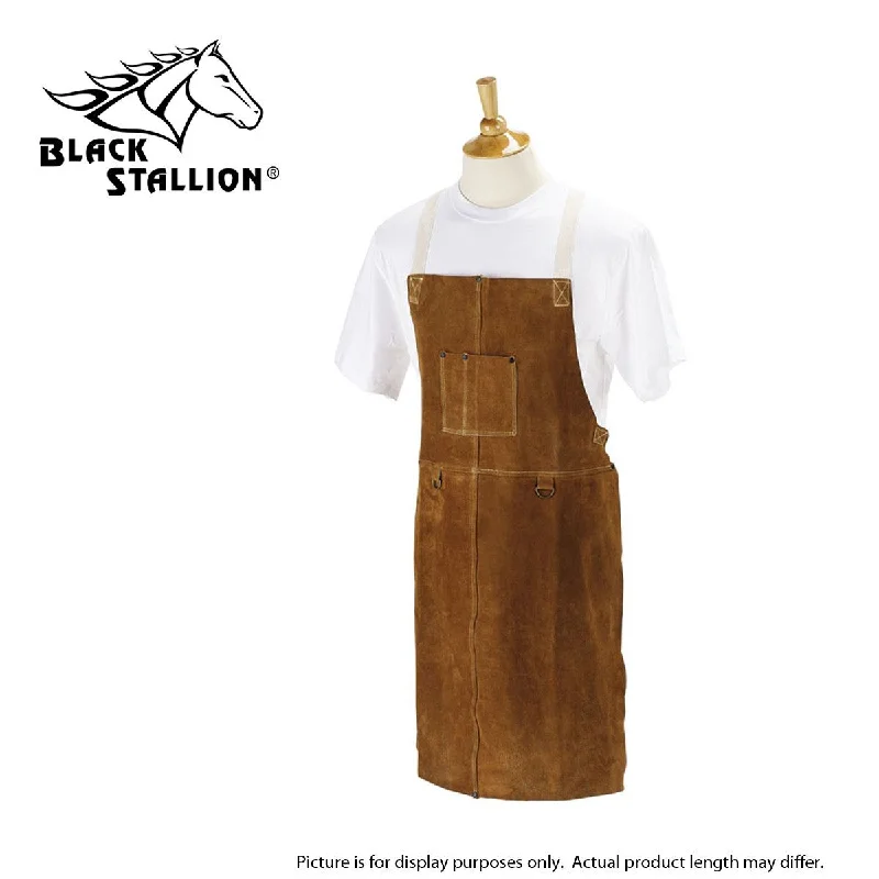 Revco 48A S48" Side Split Cowhide Leather Welding Bib Apron (1 Apron)