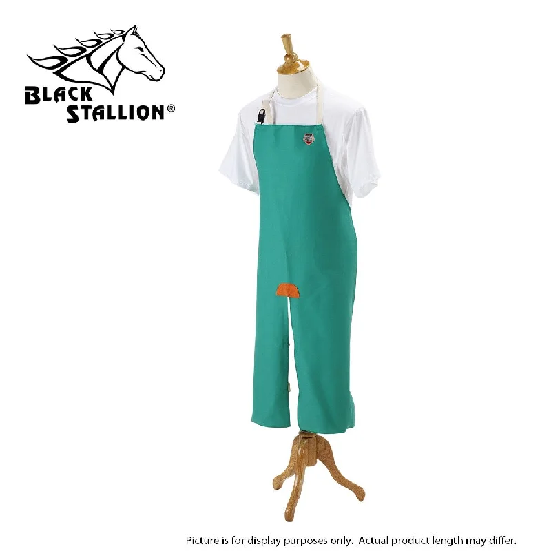 Revco F9-36SL 36", 9 oz. Green FR Cotton Split Leg Apron (1 Apron)