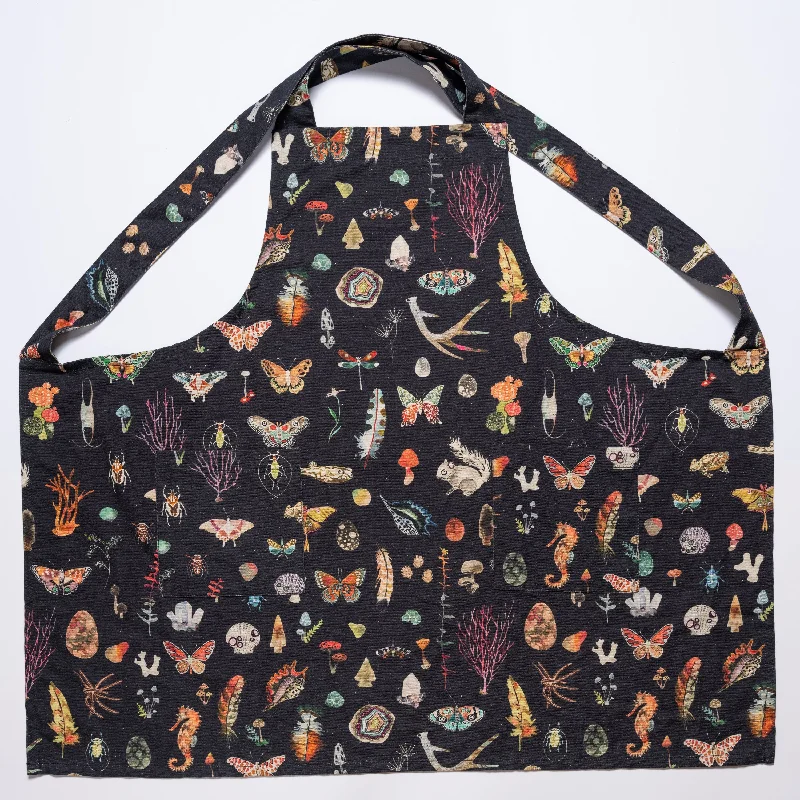 Smock Apron- Specimens in black