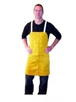 Tillman 4230 24" x 30" Brown Leather Bib Apron (1 Apron)