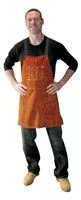 Tillman 5320A 28" Premium Chocolate Brown Leather Bib Apron (1 Apron)