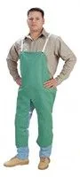 Tillman 6336 24" x 36" Green FR Split Leg Bib Apron (1 Apron)