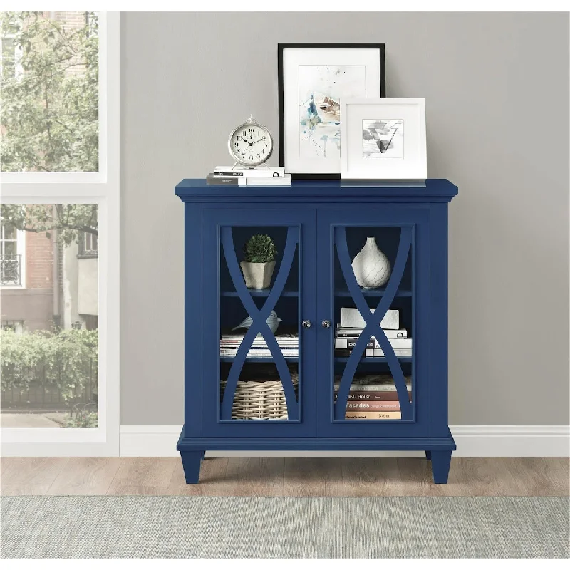 Ellington Double Door Accent Cabinet, Multiple Colors - blue