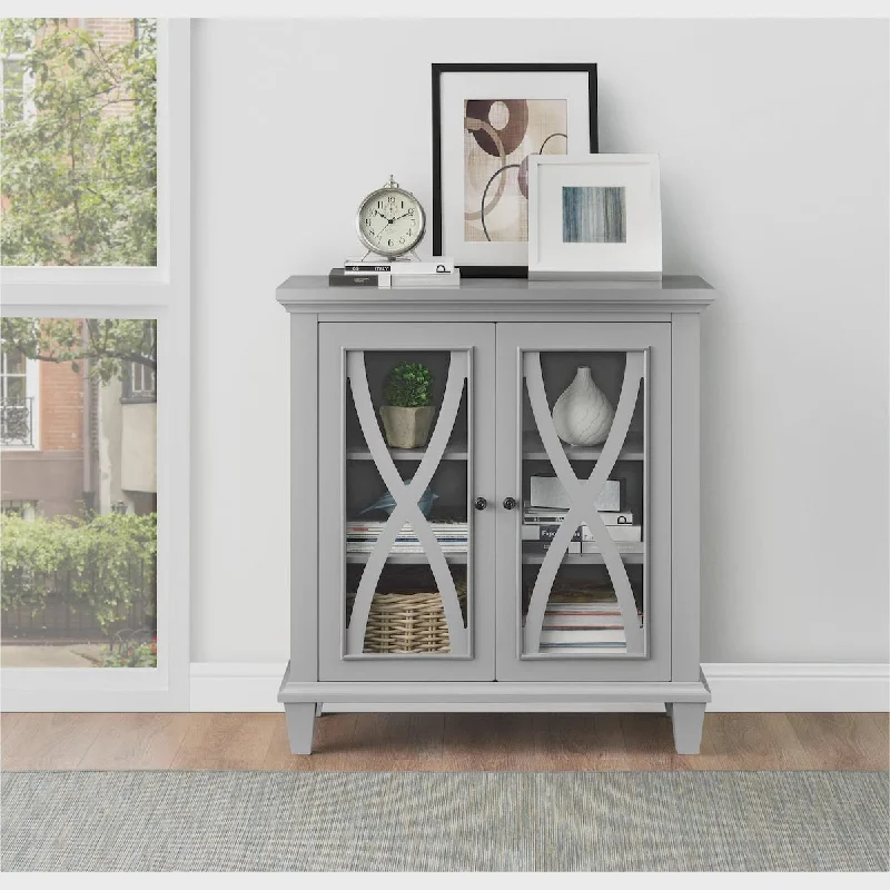 Ellington Double Door Accent Cabinet, Multiple Colors - Gray