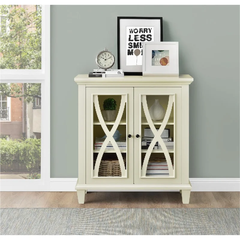 Ellington Double Door Accent Cabinet, Multiple Colors - Ivory