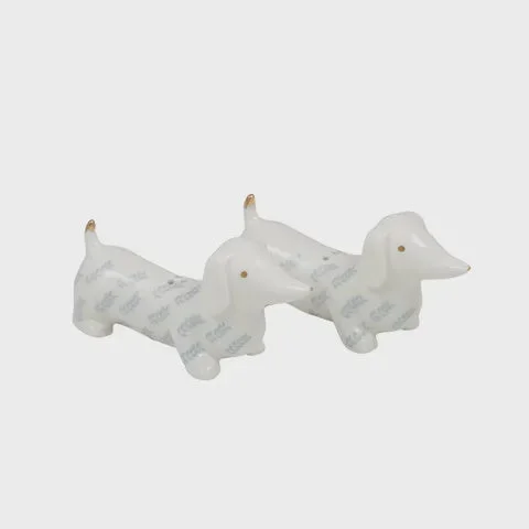 Dolly S/2 Ceramic Dog S&P Shakers