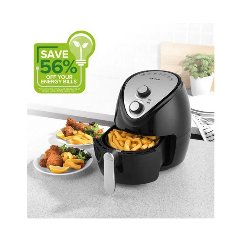 Hot Air Fryer By Salter - Black 3.2 litre