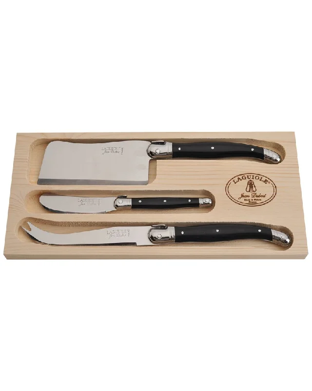 Jean Dubost Laguiole 3pc Cheese Set