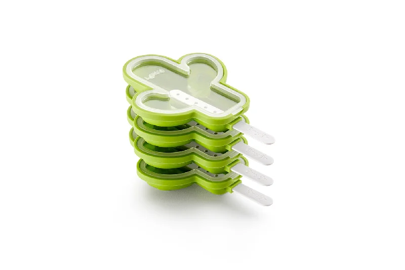 Lekue Cactus Pop Mold, Set of 4, Green