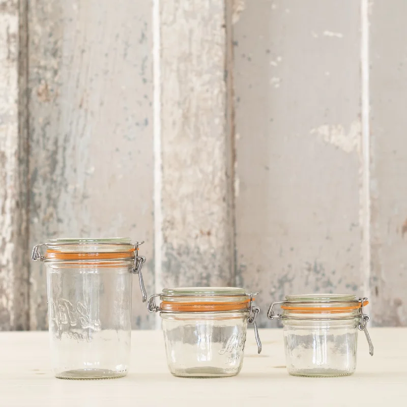 Tapered French Glass Preserving Jar