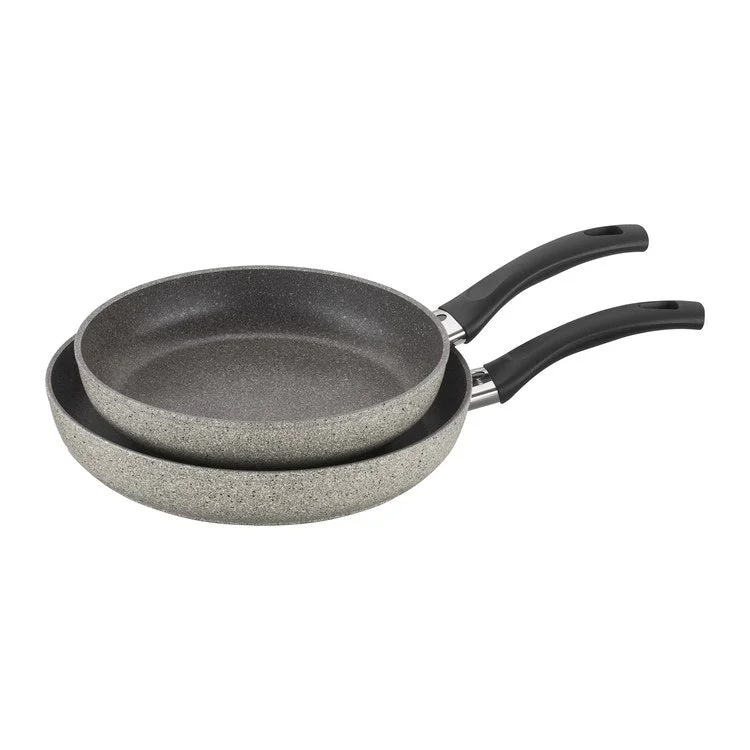 Parma Forged Nonstick Aluminum Fry Pan Set, Two-Piece, Granite