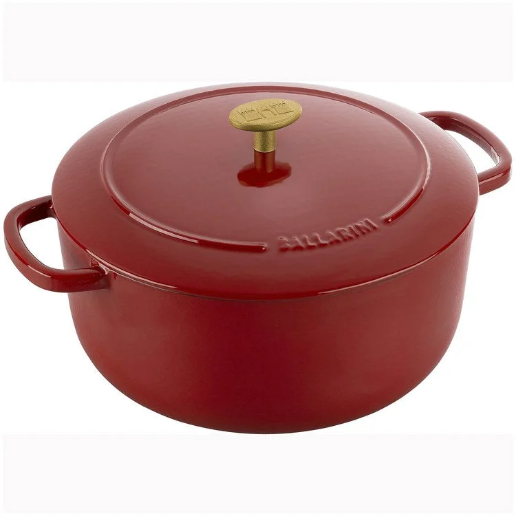 Bellamonte 5.75-Quart Cast Iron Round Dutch Oven - Pomodoro Red