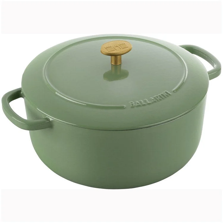 Bellamonte 5.75-Quart Cast Iron Round Dutch Oven - Saggio Green