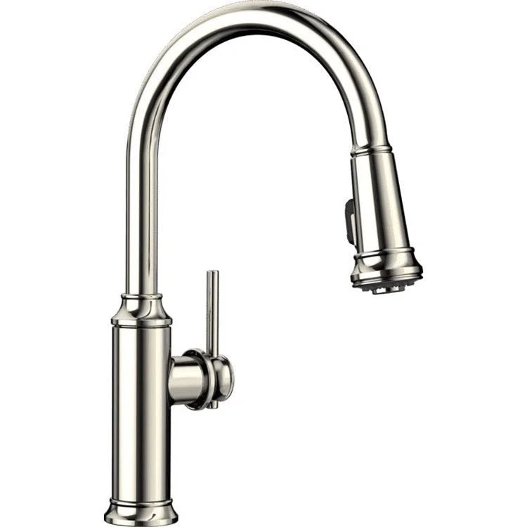 Kitchen Faucet Empressa 1 Lever CALGreen Polished Nickel 1.5 Gallons per Minute