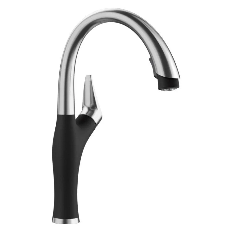 Kitchen Faucet Artona 1 Lever CALGreen Coal Black/Stainless Steel 1.5 Gallons per Minute