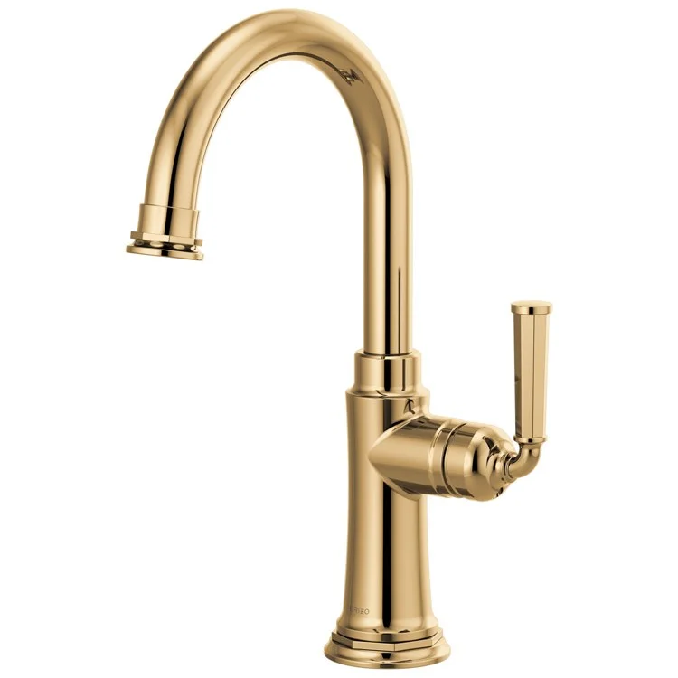 Bar Faucet Rook 1 Lever ADA Brilliance Polished Gold 1.8 Gallons per Minute