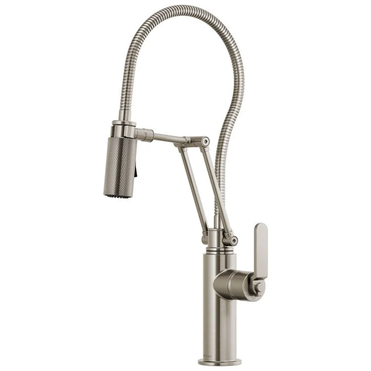 Kitchen Faucet Litze 1 Flat Lever ADA Brilliance Stainless 1.8 Gallons per Minute