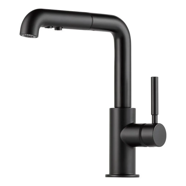 Solna Single Handle Single Hole Pull Out Kitchen Faucet with Lever Handle