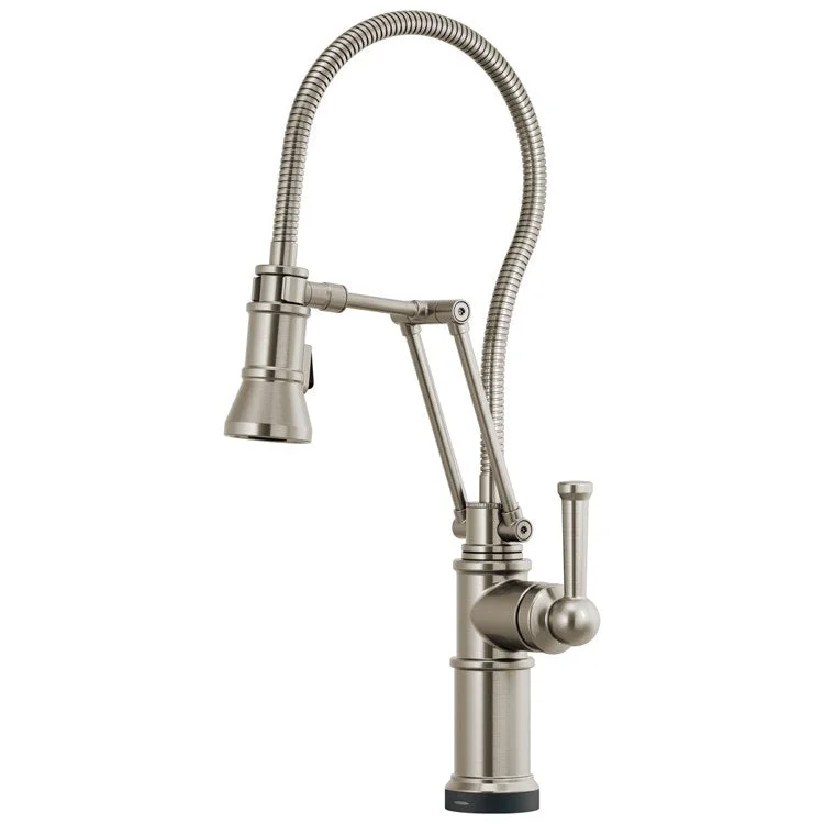 Kitchen Faucet Artesso SmartTouch Technology Articulating with Finished Semi-Flexible Hose 1 Lever ADA Brilliance Stainless 1.8 Gallons per Minute