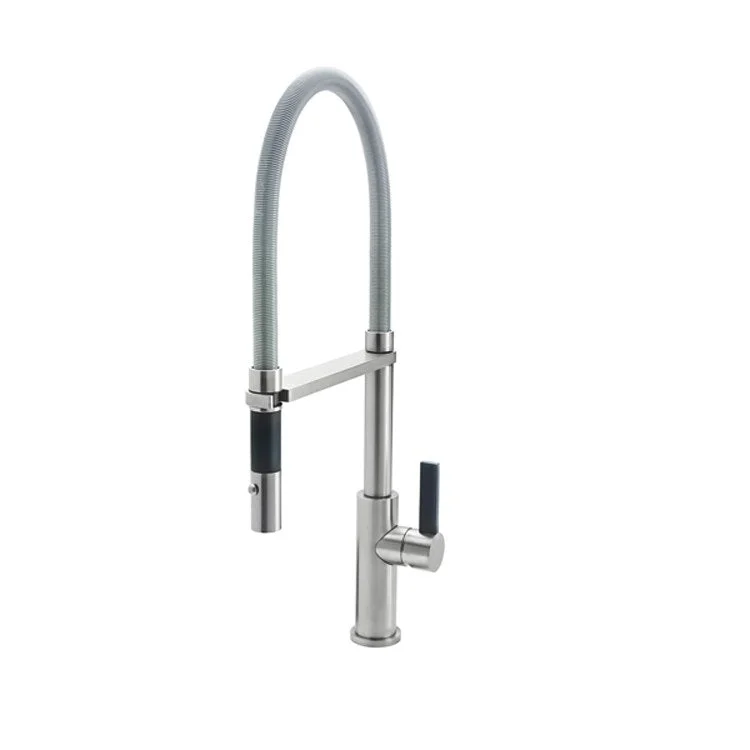 Kitchen Faucet Corsano Culinary 1 BFB Series Lever ADA Ultra Stainless Steel Pull-Out Spout Height 7-5/16 Inch 1.8 Gallons per Minute