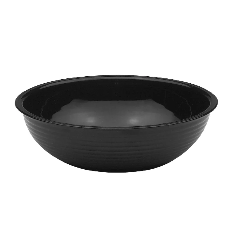 Cambro 5.8 Qt Round Ribbed Bowl, Black