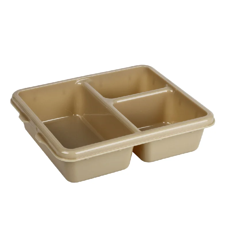 Cambro 9" x 11" 3 Compartment Meal Delivery Tray, Beige