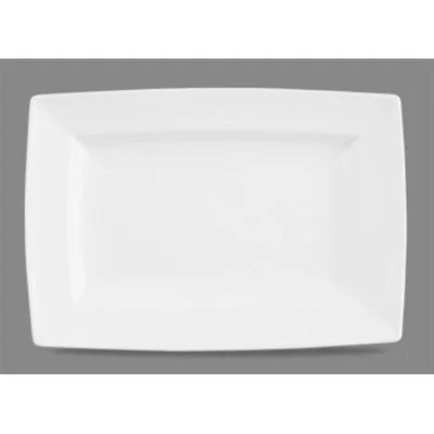 Churchill APR AE131 Alchemy Energy Urban Chic 13" x 9" Rectangle Plate, White, 6 /Case