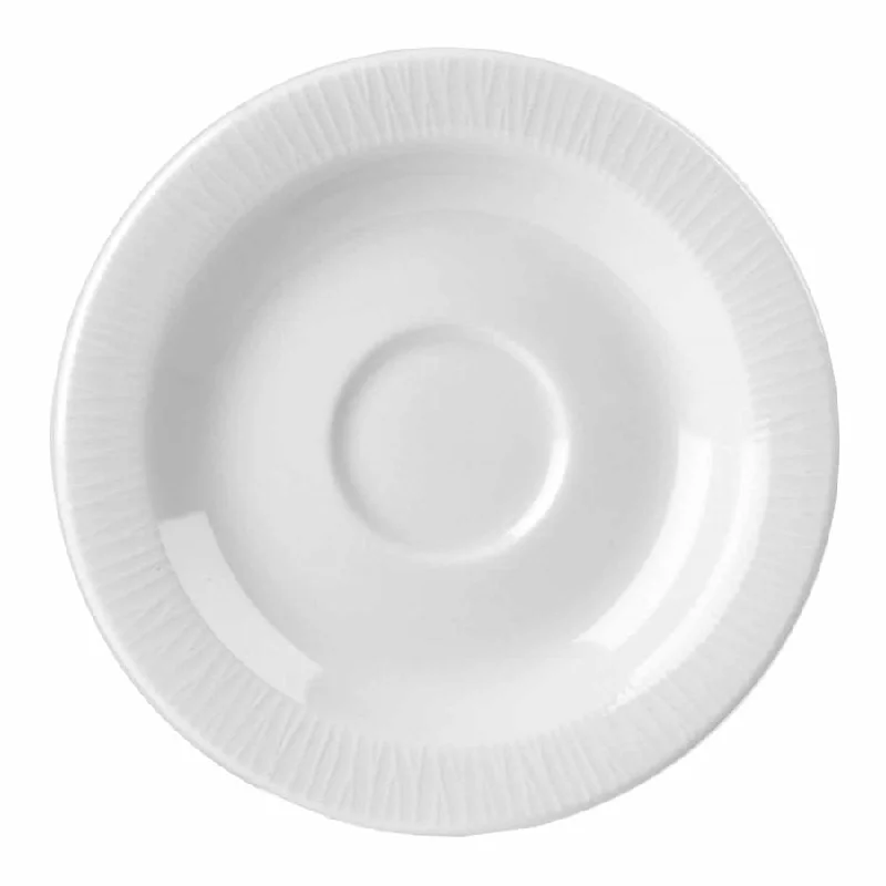 Churchill Bamboo 5" Saucer, White 12 /Case - WHBALSS