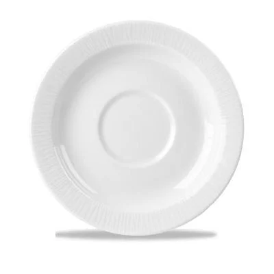 Churchill Bamboo 6" Saucer, White 12 /Case - WHBALSM 1