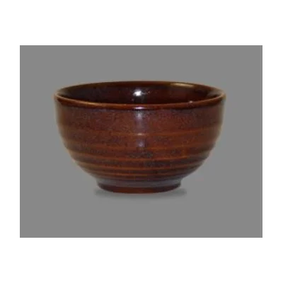 Churchill Bit On The Side 19.7 Oz Ripple Bowl, Cinnamon 6 /Case - BCBRSBRP1