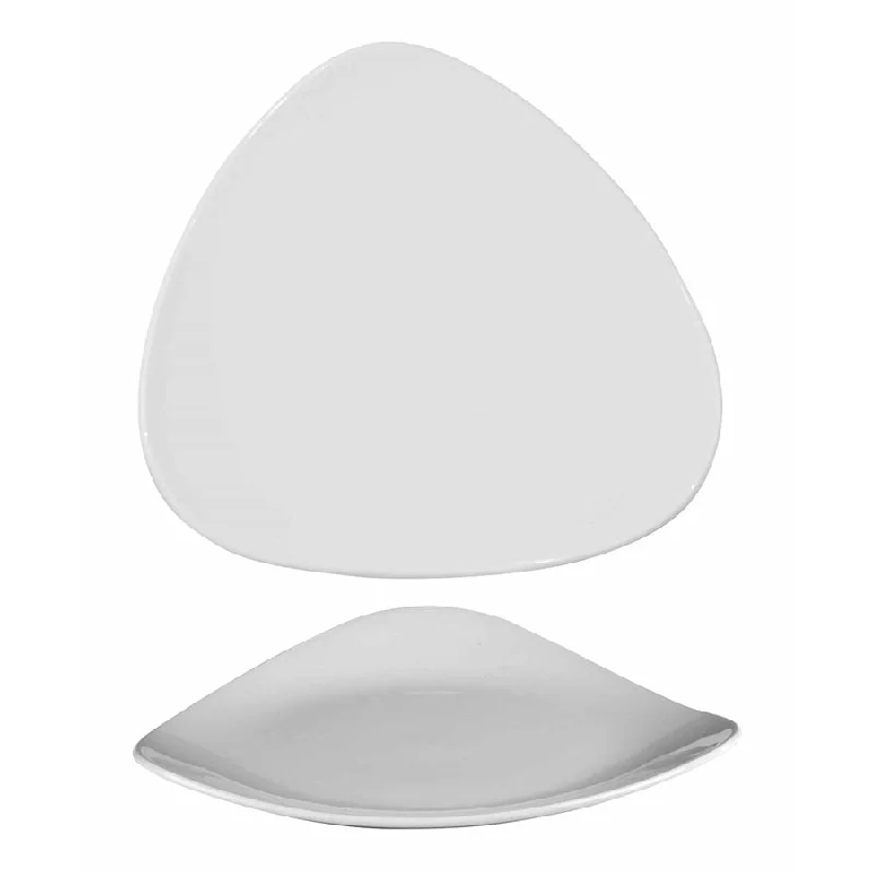 Churchill Lotus 10.5" Triangle Plate, White 12 /Case* - WH TR101