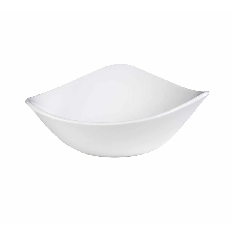 Churchill Lotus 13 Oz Triangle Bowl, White 12 /Case* -  WH TRB71