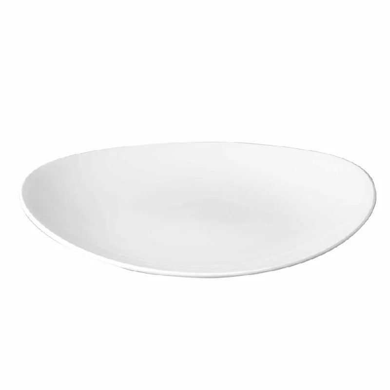 Churchill Orbit 10.6" x 9" Oval Coupe Plate, White 12 /Case - WH OP58