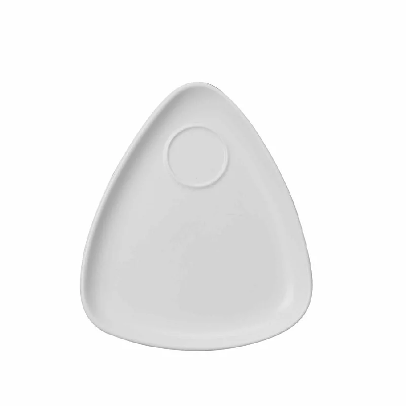 Churchill Snack Attack 9.5" Triangle Plate, White, 6 /Case - TSP