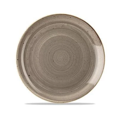 Churchill Stonecast 11.25" Coupe Plate, Peppercorn Grey 12 /Case -  SPGSEV111