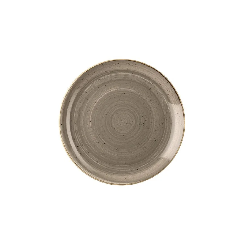 Churchill Stonecast 8.7" Coupe Plate, Peppercorn Grey 12 /Case - SPGSEVP81