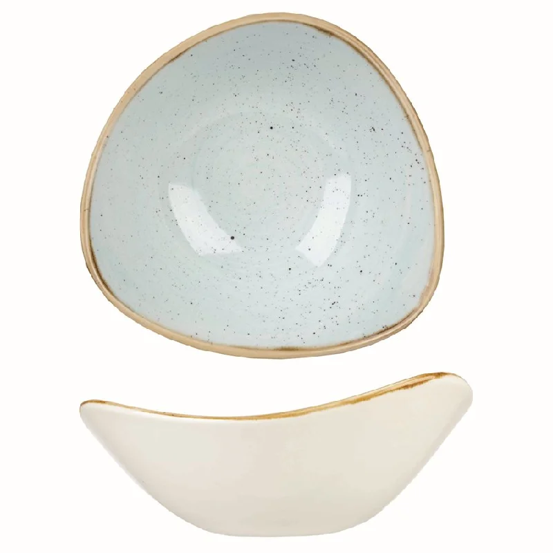 Churchill Stonecast 9 Oz Triangle Bowl, Duck Egg Blue 12 /Case - SDESTRB61