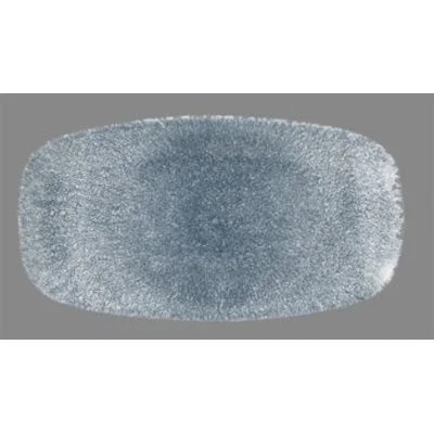 Churchill Studio Prints Raku 11.75" x 6" Chef's Oblong Plate No.3, Topaz Blue 12 /Case - RKTBXO111