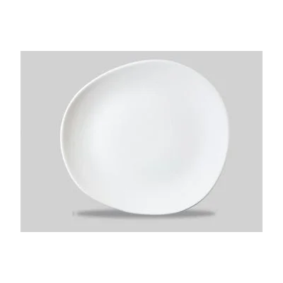 Churchill Trace 8.25" Organic Round Plate, White 12 /Case - WH OG8