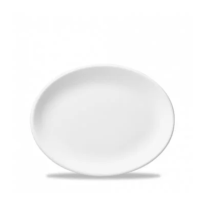 Churchill White 12" Oval Platter, White 12 /Case - WH D12 1