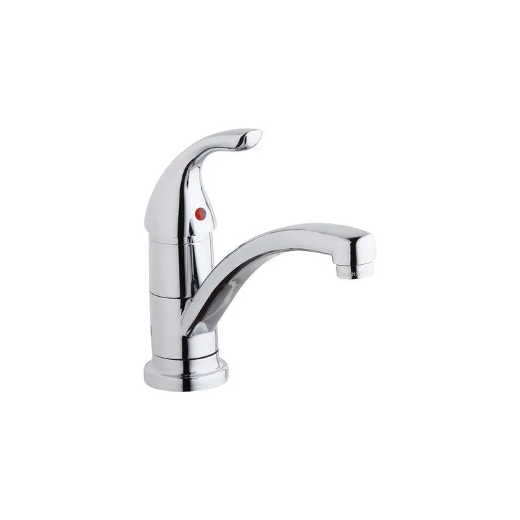 Kitchen Faucet Everyday Deck Mount 1 Lever ADA Chrome Standard 1 Hole Spout Height 6 Inch