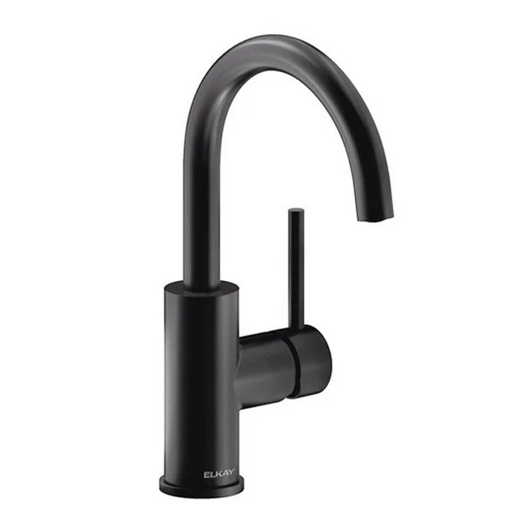 Bar Faucet Avado Deck Mount 1 Lever ADA Matte Black Spout Type Gooseneck