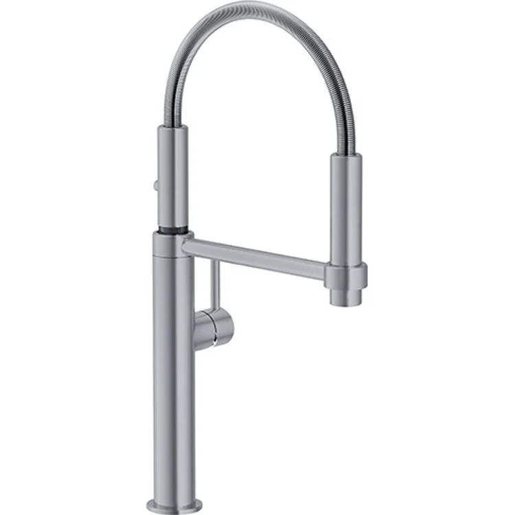 Kitchen Faucet Pescara Semi Pro 1 Lever Satin Nickel 1.75 Gallons per Minute 1 Hole