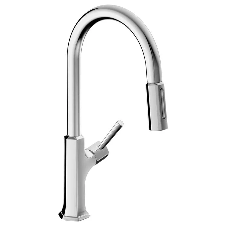 Kitchen Faucet Locarno Magnetic Docking 1 Lever ADA Chrome Pull Down 2 Function 150 Degree Swivel 8-7/8 Inch 1.75 Gallons per Minute