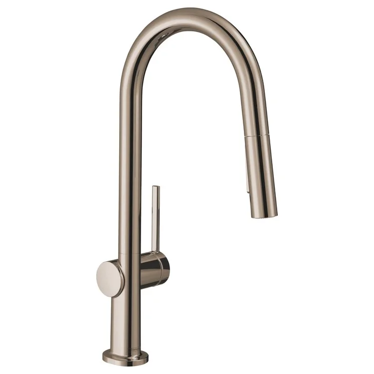 Kitchen Faucet Talis N 1 Lever ADA Polished Nickel Pull Down 2 Function High Arc 360 Degree Swivel 7-1/8 Inch 1.75 Gallons per Minute