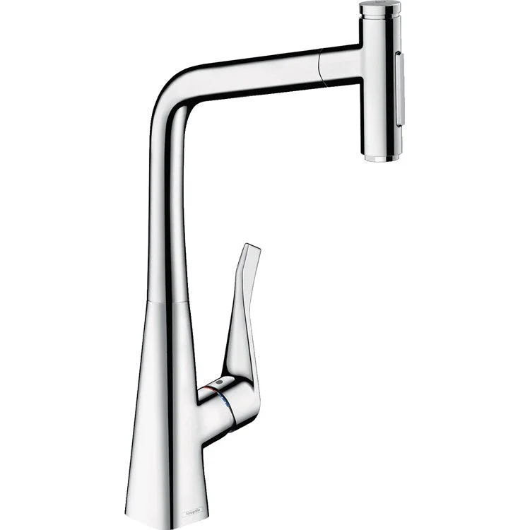 Kitchen Faucet Metris S 1 Lever ADA Chrome Pull Down 2 Function High Arc Swivel 1.75 Gallons per Minute